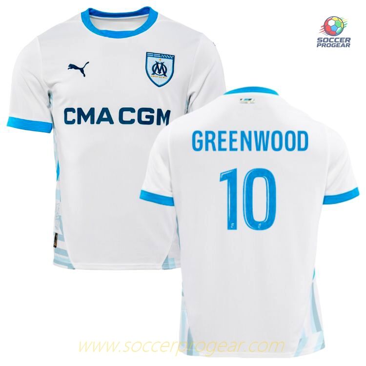 OM Premium Home Football Team Jersey 2024/25 Collection Grennwood
