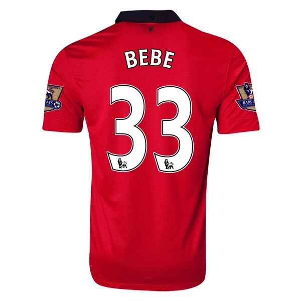 13-14 Manchester United 33 BEBE Home Jersey Shirt - Official Replica
