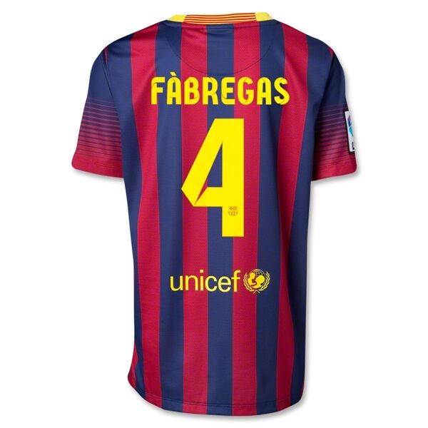 1314 Barcelona 4 FABREGAS Home Shirt - Official Replica 3025