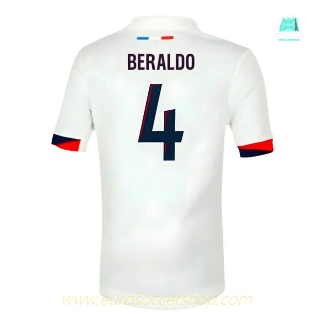 2025-2026 PSG Away Shirt (Sponsorless) - Kids (Beraldo 4)