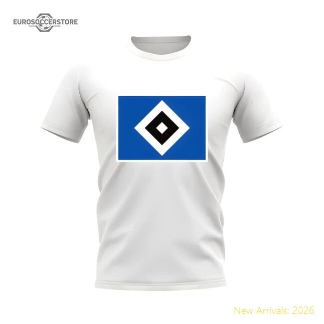 Top-grade Hamburg Badge Supporter Tee (white) - Premium Collection