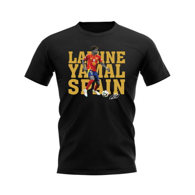 Lamine Yamal Spain Player Tee (Black)