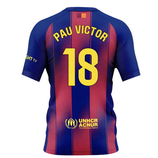 2025 Edition Performance Barcelona Home Soccer Jersey (Kids)