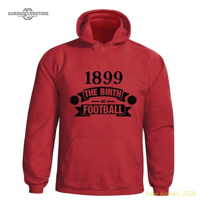 Excellent Ac Milan Birth Of Football Hoody (red) - Official Design