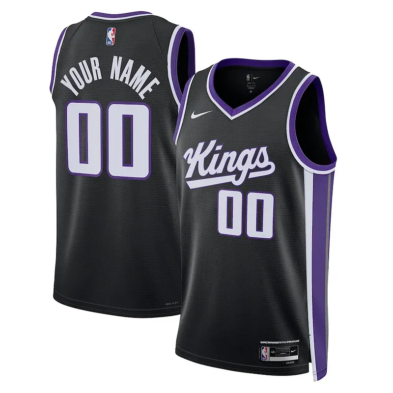 Sacramento Kings SAC Swingman Jersey - fashionable Basketball - Black