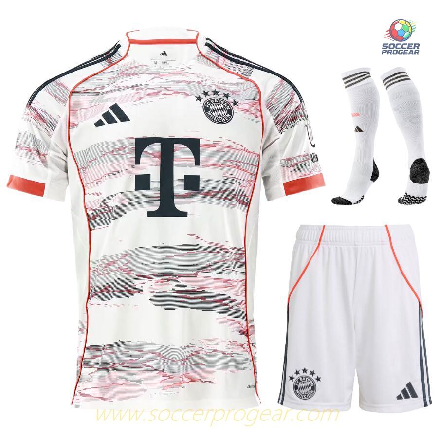 Bayern Munich Away Youth Jersey Set Soccer Jersey 2025-26 Edition