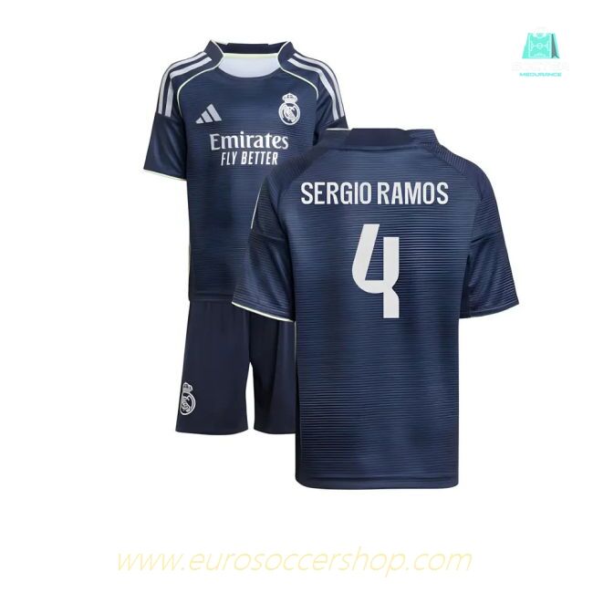 2025-2026 Real Madrid Away Mini Kit (Sergio Ramos 4)