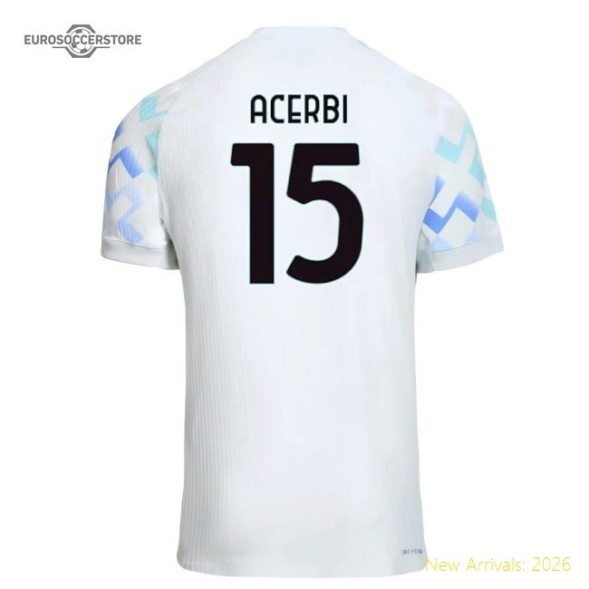 2025-2026 Inter Milan Away Official Jersey Acerbi Nike Dri-fit