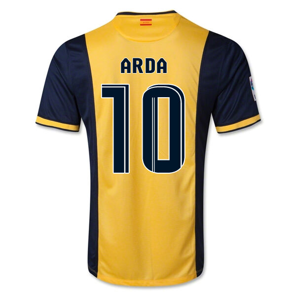 13-14 Atletico Madrid 10 Arda Away Soccer Jersey Shirt - Official