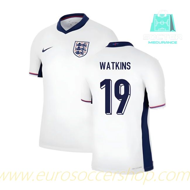 2024-2025 Season Premium Three Lions Home Kit (Watkins 19)