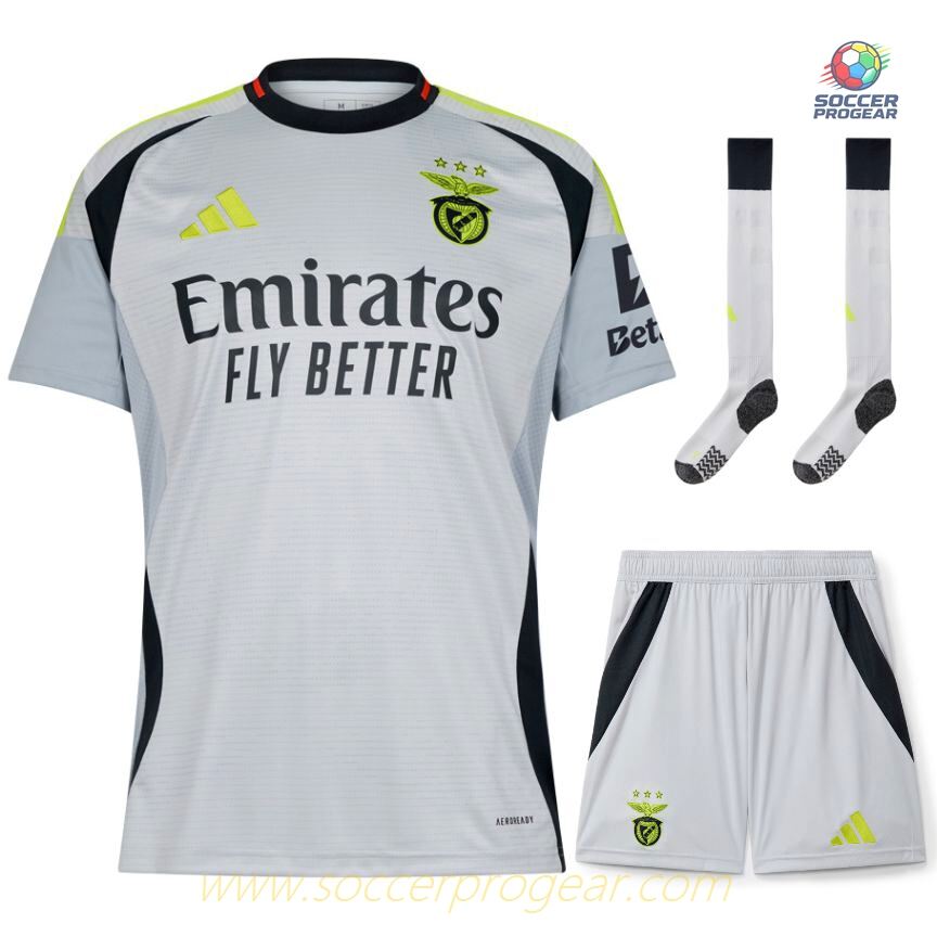 Benfica Third Youthren's Jersey Set Team Jersey 2024-25 Edition