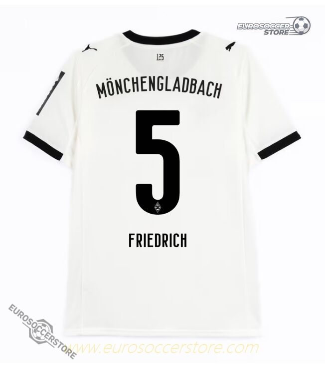 Borussia Monchengladbach 25-26 Home Jersey with FRIEDRICH 5 Printing