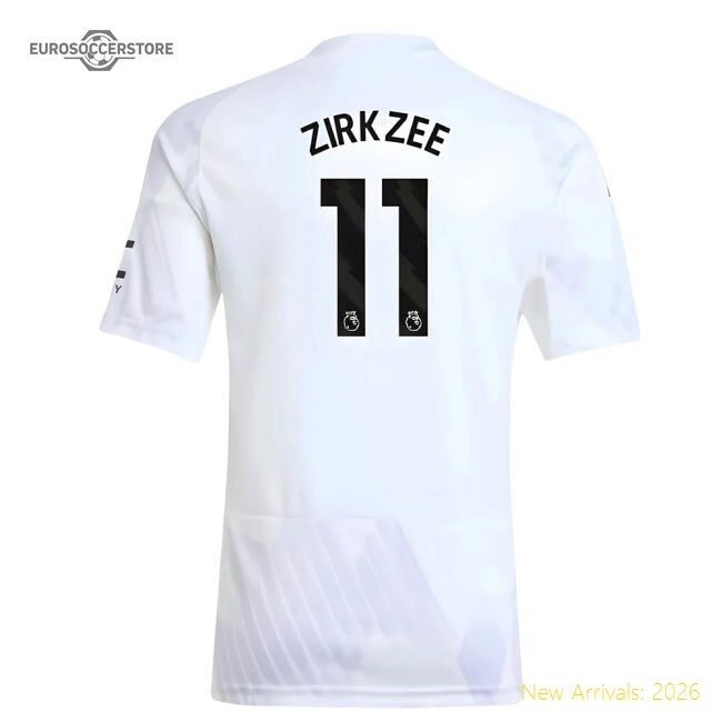 Official 2025-2026 Man Utd Away Shirt (kids) (zirkzee 11) - Premium