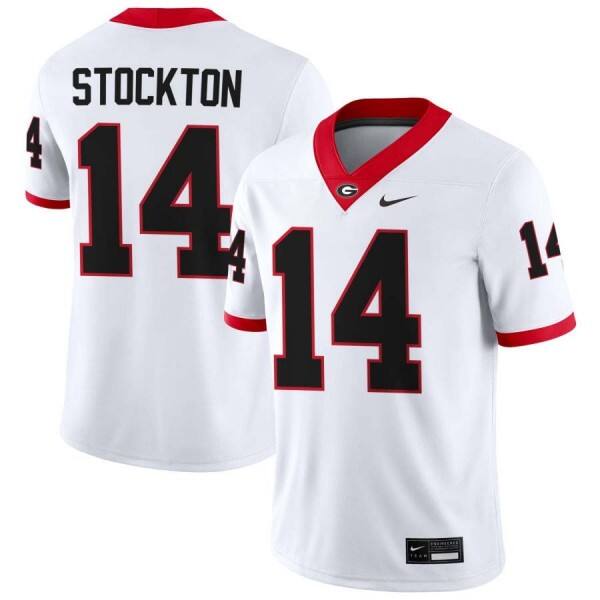 Men Top Program #14 Gunner Stockton White Pro-level Jersey