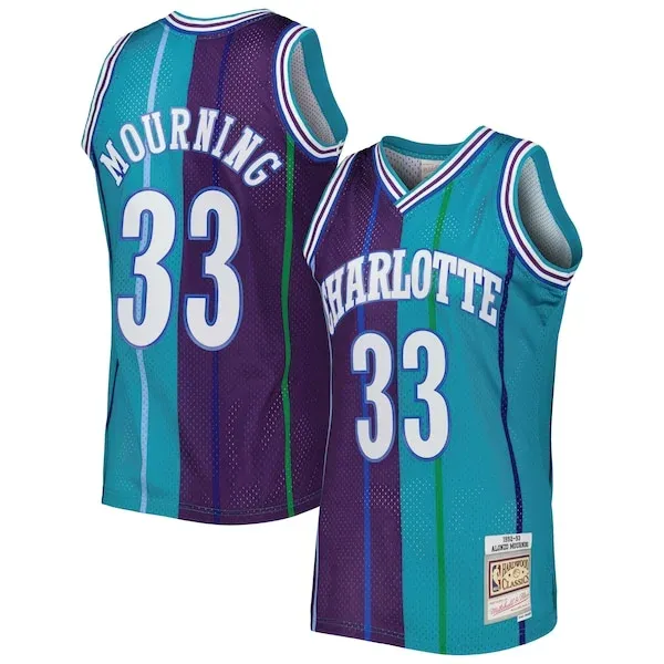 Alonzo Mourning CHA Swingman Jersey - genuine authentic-jersey