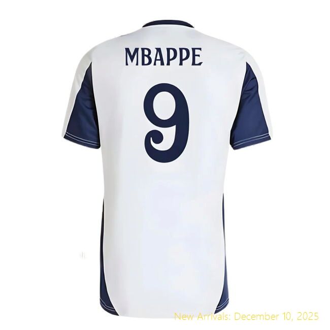 2024-2025 RM Real Madrid Training Official Shirt (White) (Mbappe 9)
