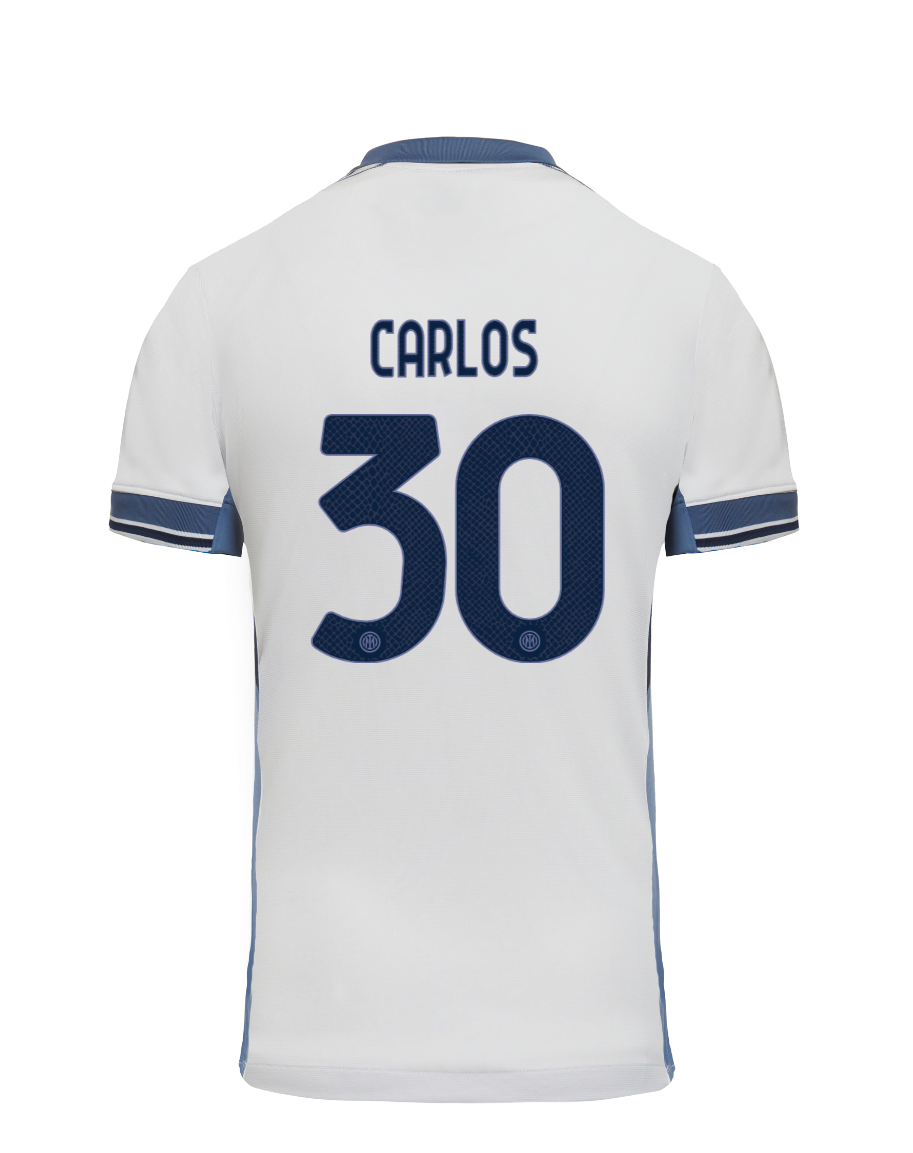 Inter Milan 24-25 Season Away Jersey with CARLOS 30 Printing
