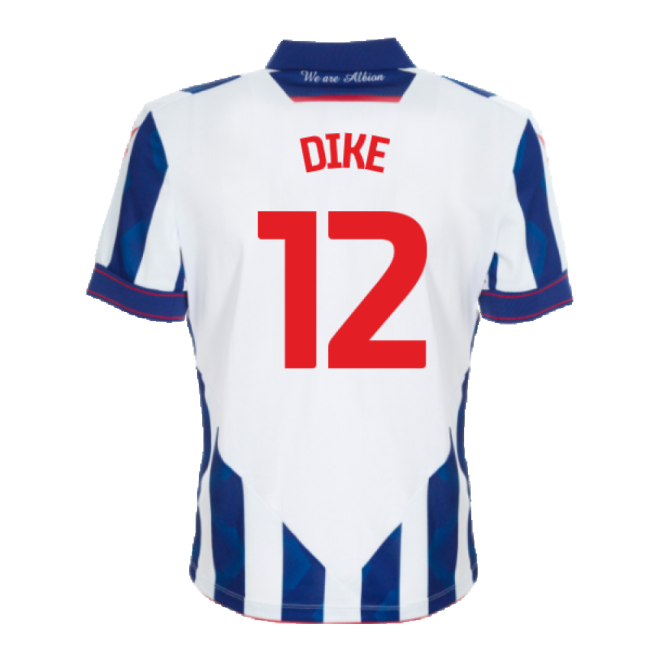 Soccer Jersey 2024-2025 WBA Home Genuine Dike 12 - Adults Stylish#137