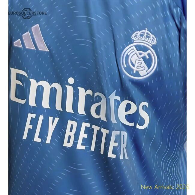 Excellent 2025-2026 Real Madrid Home Goalkeeper Shirt (blue) - Kids