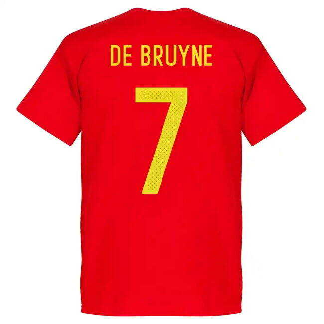 Belguim Kevin De Bruyne Team T-Shirt - Red