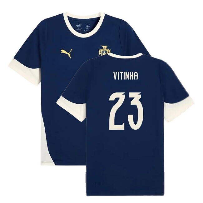2025-2026 Portugal Training Jersey (Persian Blue) (Vitinha 23)