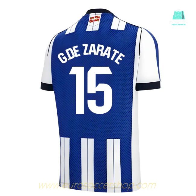 2025-2026 Real Sociedad Home Shirt (G.De Zarate 15)