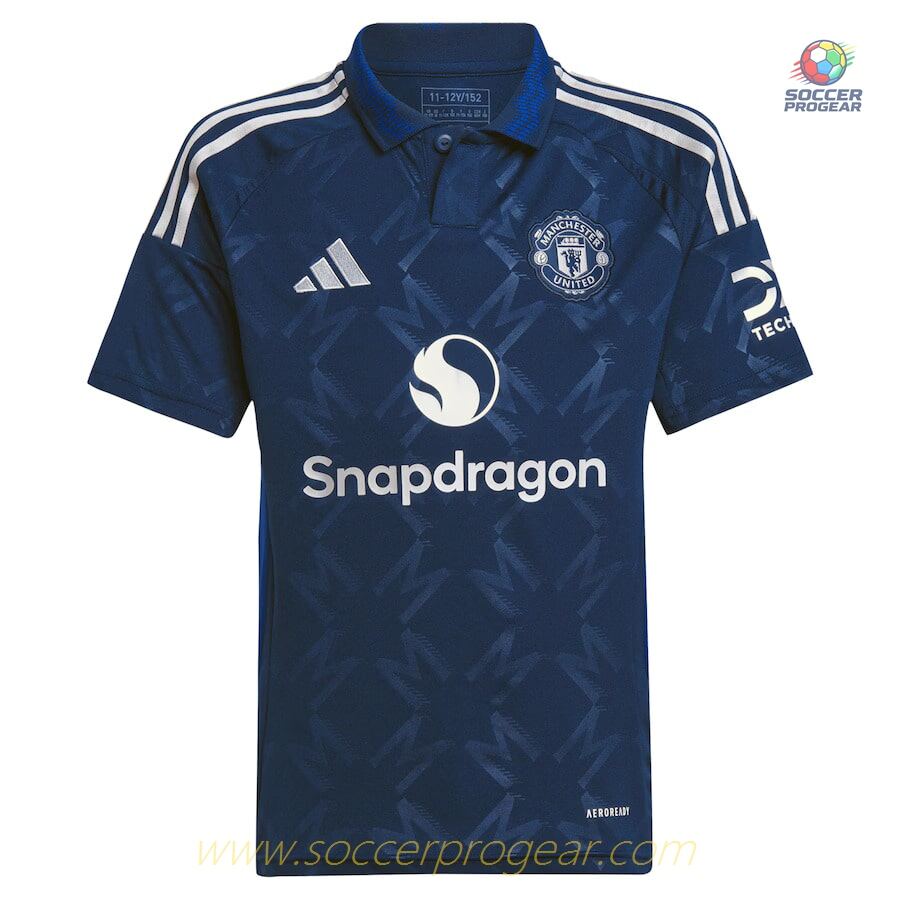 Manchester United Away Child Kit Soccer Shirt 2024-25 Edition