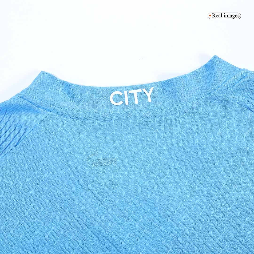 Player Version Manchester City Home Soccer Jersey 2023/24Authentic Kit