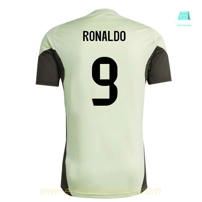 2025-2026 Real Madrid Training Jersey (Almost Lime) (Ronaldo 9)