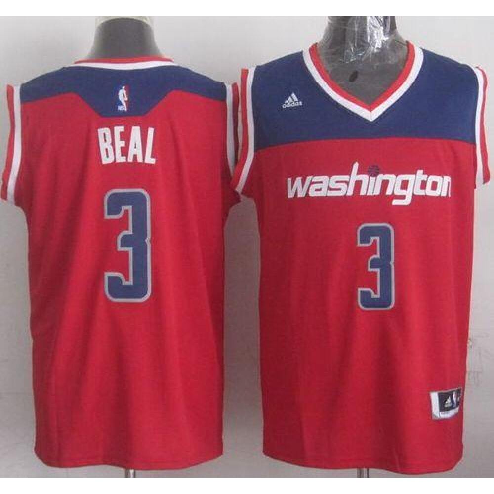 Game-Ready Men's Washington Wizards #3 Bradley Red Basketball Jersey