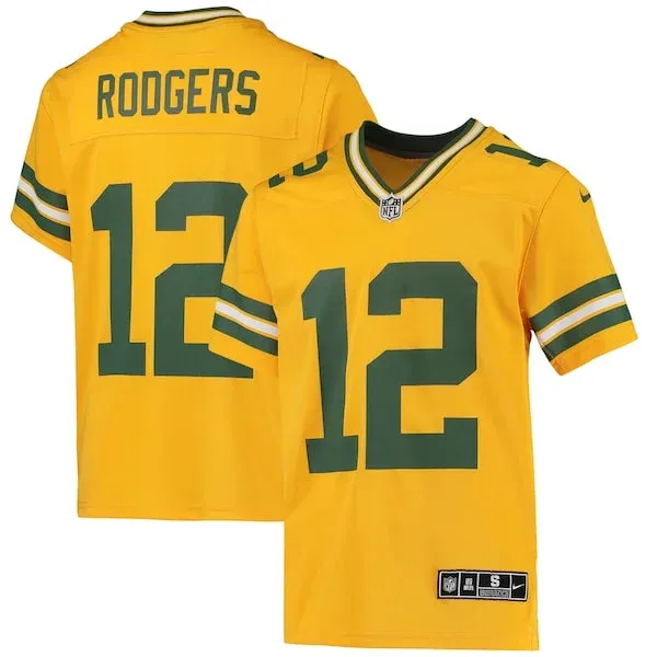 Performance Green Bay Packers Game Jersey - Premium Gold NFL Fan Je...