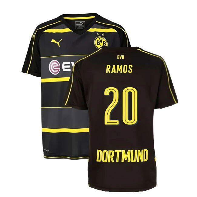 Original 2016-2017 Borussia Dortmund Bundesliga Away Strip