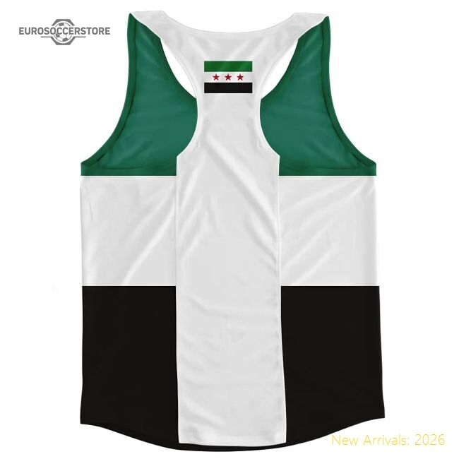 Top-grade Syria Flag Running Vest - Official Design - World Cup Edition