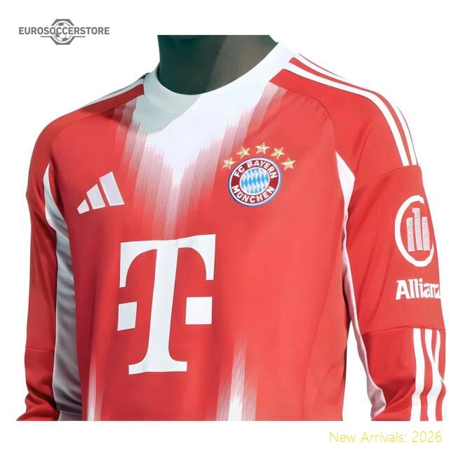 Elite 2025-2026 Bayern Munich Long Sleeve Home Kit (sane 10)