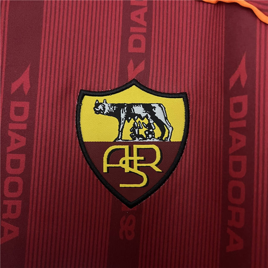 AS Roma Retro Home Shirt 199900 - Official Replica 10582