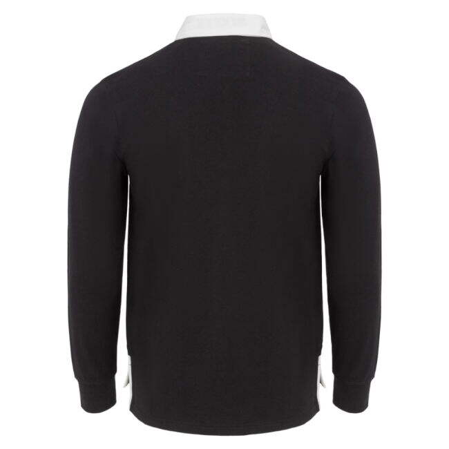 Genuine Kooga Vintage New Zealand Men\'s LS Rugby Shirt (Black)