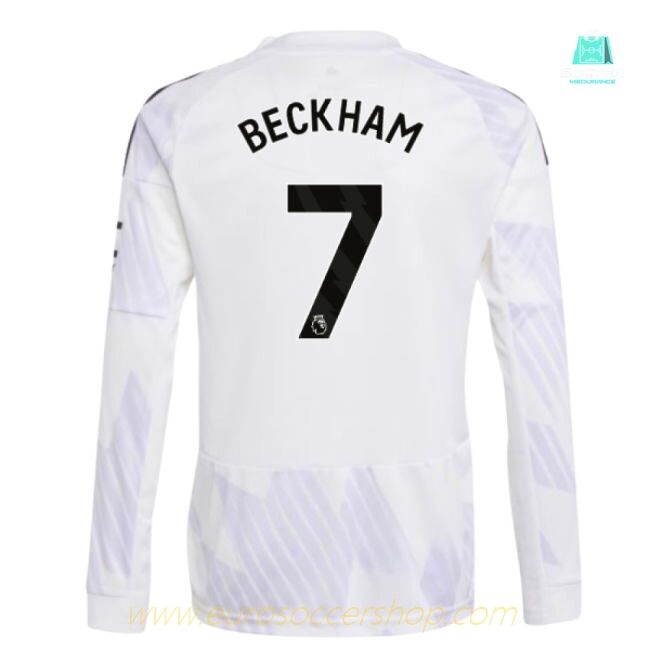 2025-2026 Man Utd Long Sleeve Away Shirt (Kids) (Beckham 7)