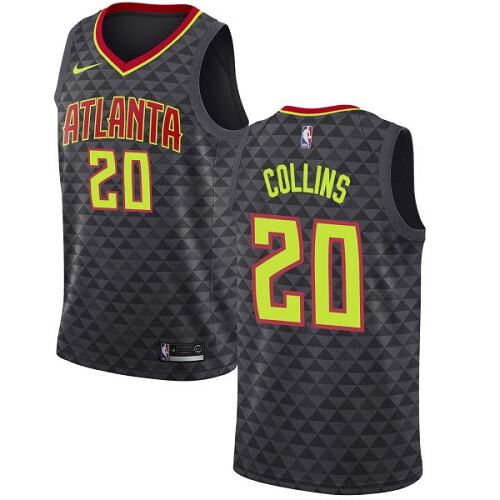 Hawks #20 John C. High-Quality 2024 Icon NBA Jersey - Black Swingman