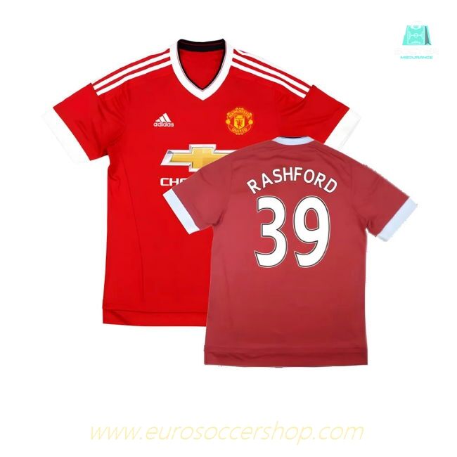 Manchester United 2015-16 Home Shirt (Mint) (Rashford 39)