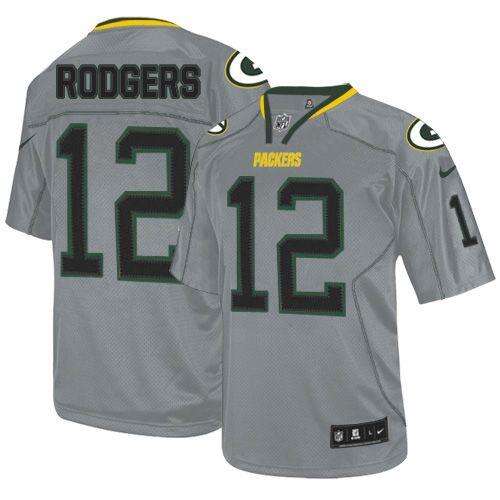 NFL GB Rodgers #12 Green Lights Out Elite Jersey premium