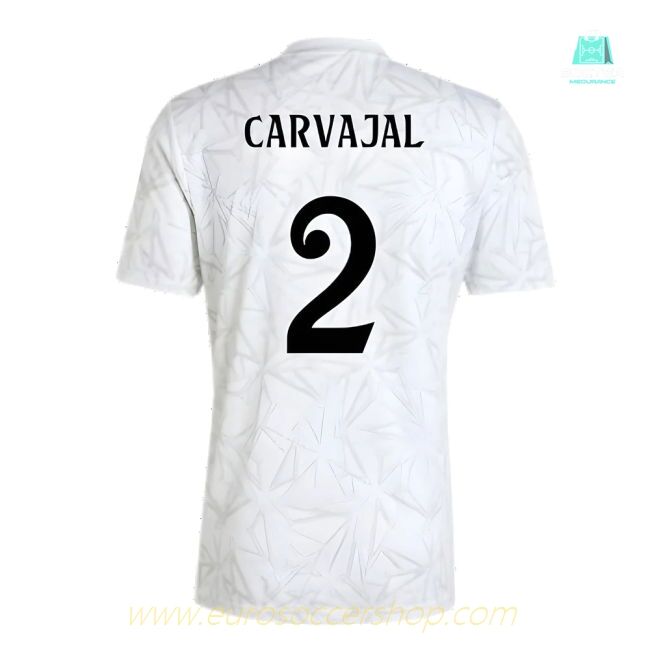 2024-2025 Real Madrid Pre-Match Shirt (White) (Carvajal 2)