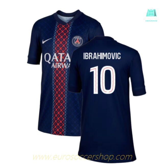 2025-2026 PSG Paris Saint Germain Home Shirt (Kids) (Ibrahimovic 10)