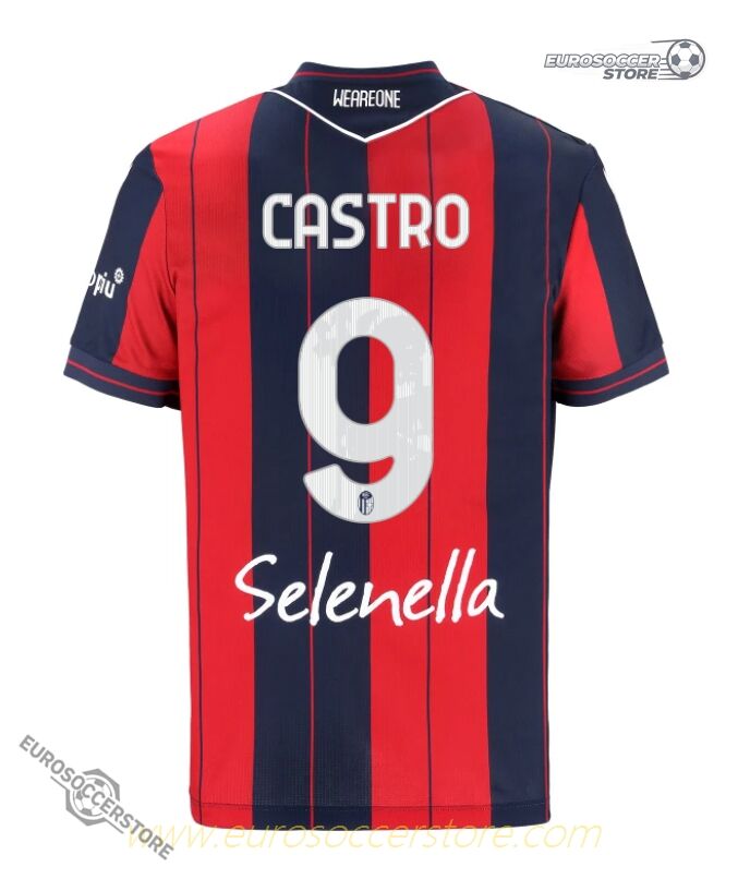 Bologna's 25-26 Home Version CASTRO 9 Jersey