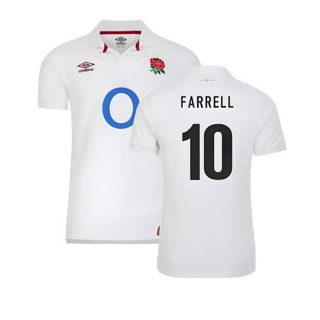 Farrell 10 Match Replica England Home Supporter Shirt (Adults)