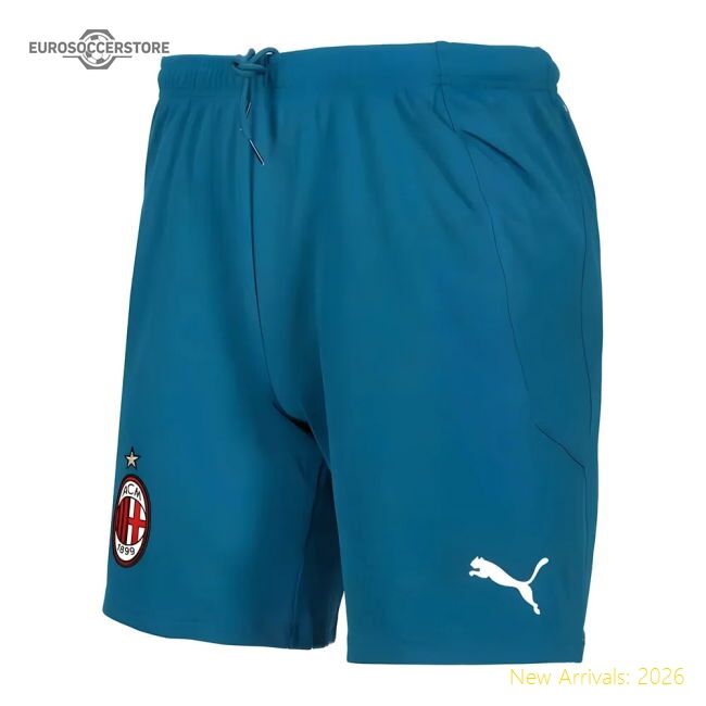 2020-2021 Ac Milan Puma Third Athletic Shorts (blue) - Premium Collection