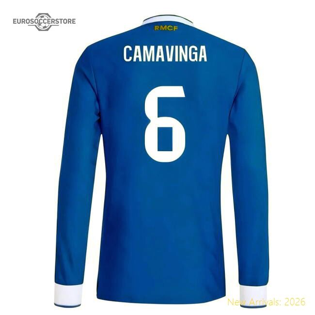 High-quality 2025-2026 Real Madrid Authentic Long Sleeve Change Jer
