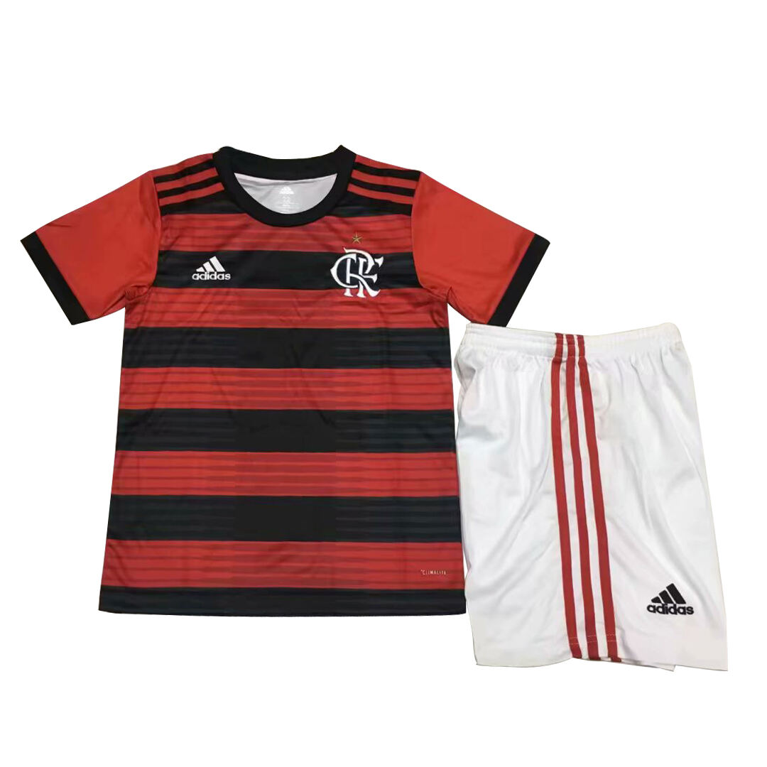 Kids Flamengo Home Soccer KitShirtShorts - Official Replica 19690
