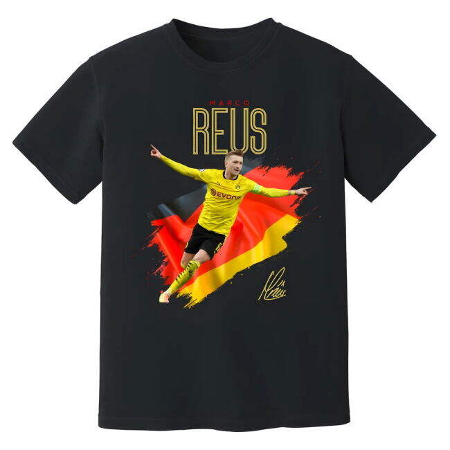 Marco Reus Dortmund Celebration T-Shirt - Black (Men