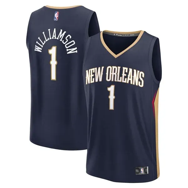 Zion Williamson NOP Replica Jersey - high-quality vintage - Navy