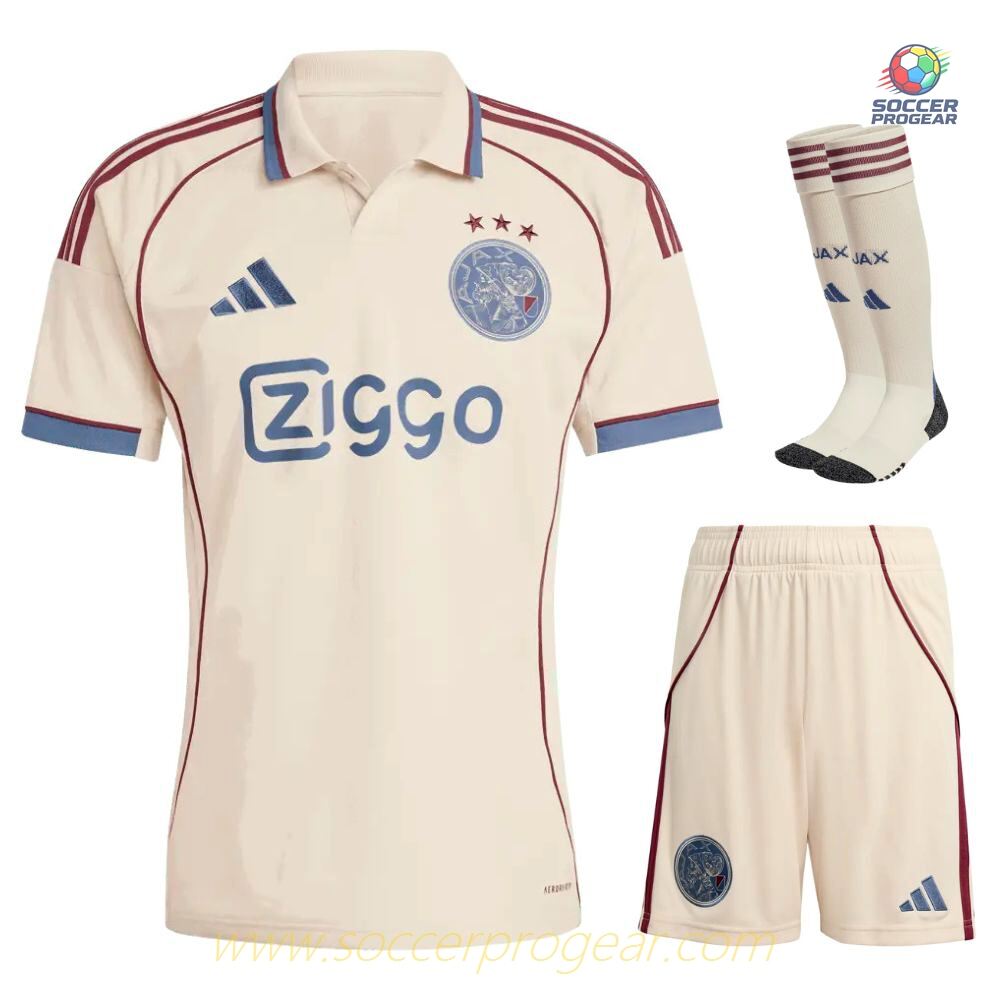 Ajax Third Youthren's Soccer Uniform Team Jersey 2025-2026 Season